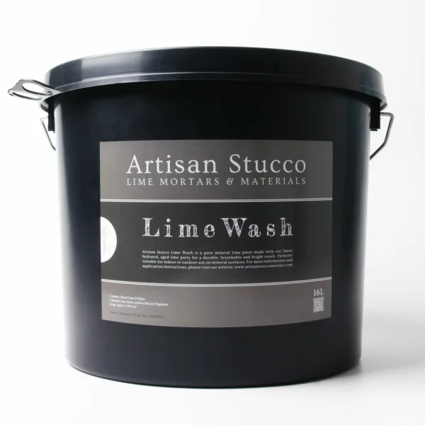 Artisan Stucco Lime Wash - Mineral Lime Paint - 16 liter bucket