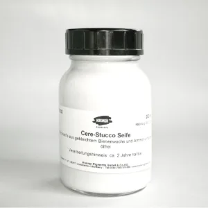 Wax soap for waterproofing, cleaning and maintaining a waterproof lime stucco