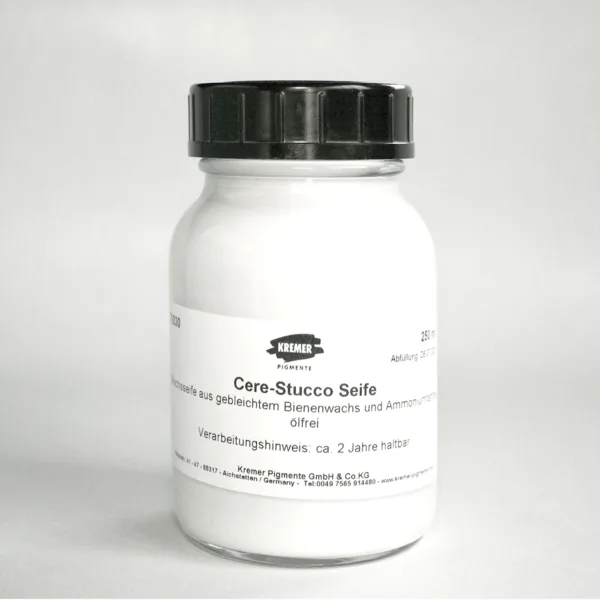 Wax soap for waterproofing, cleaning and maintaining a waterproof lime stucco